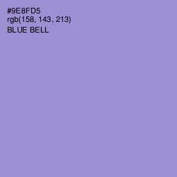 #9E8FD5 - Blue Bell Color Image